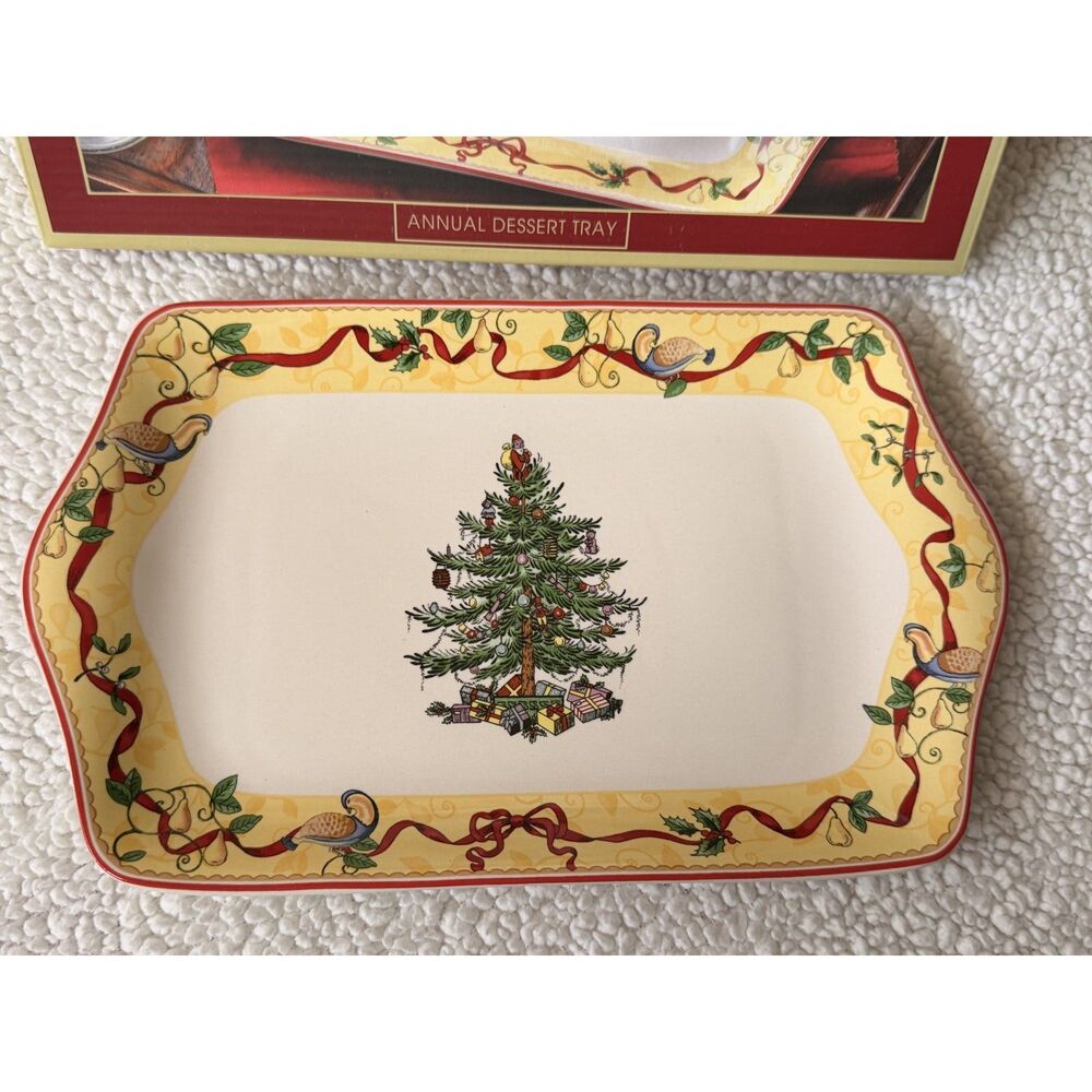Spode Christmas Tree Annual Dessert Tray